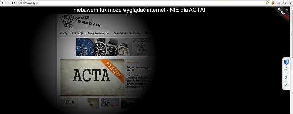 animowany ACTA baner animowany ACTA baner