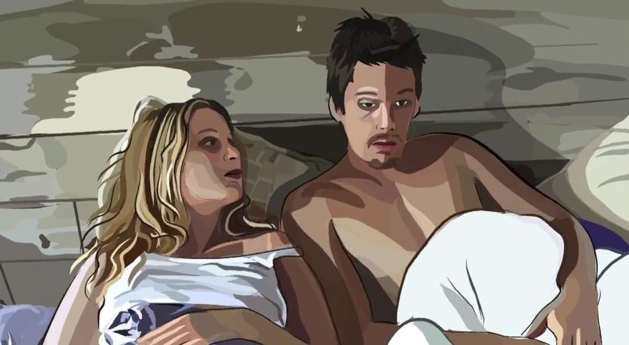 Życie świadome / Waking Life - kadr z filmu Życie świadome / Waking Life - kadr z filmu